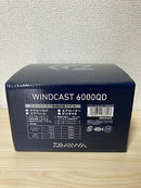 Daiwa Spinning Reel 17 WINDCAST 6000QD Gear Ratio 4.1:1 Fishing Reel IN BOX