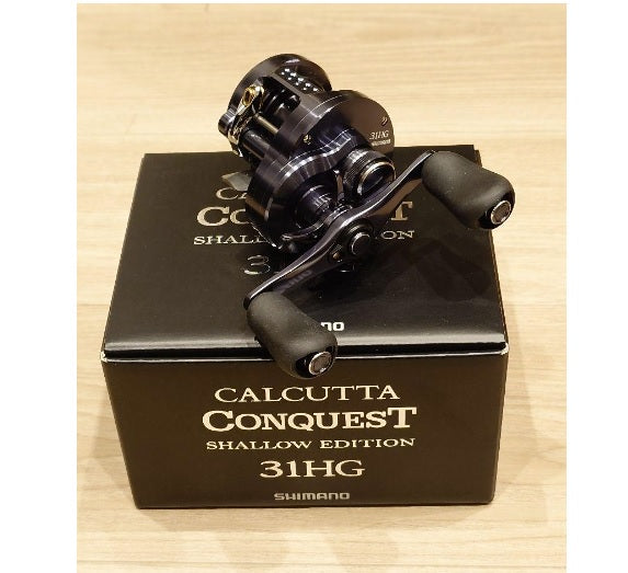 Shimnao Baitcasting Reel 24 CALCUTTA CONQUEST Shallow Edition 31HG Left Fishing IN BOX