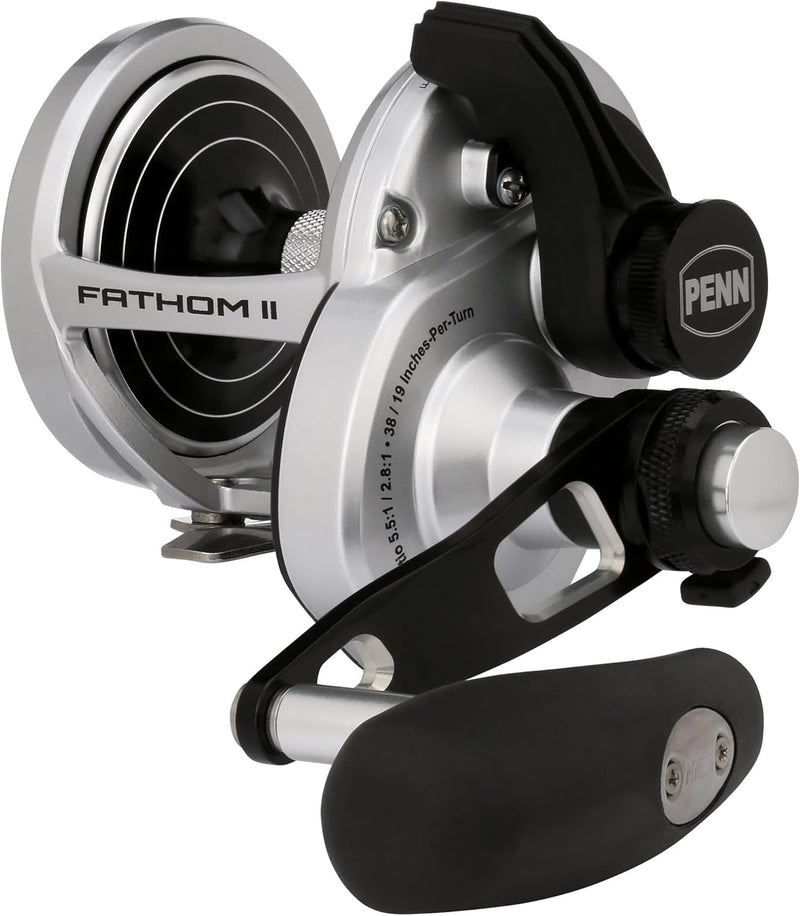 PENN International Baitcasting Reel FATHOM II 2 Speed 30LD2 LH Left IN BOX