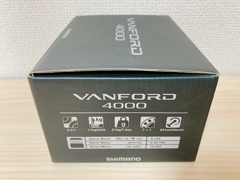 Shimano Spinning Reel 20 VANFORD 4000 Gear Ratio 5.3:1 Fishing Reel IN BOX