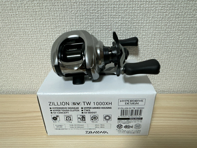 Daiwa Baitcast Reel 21 Zillion SV TW 1000XH Right 8.5:1 Bass Fishing Reel IN BOX