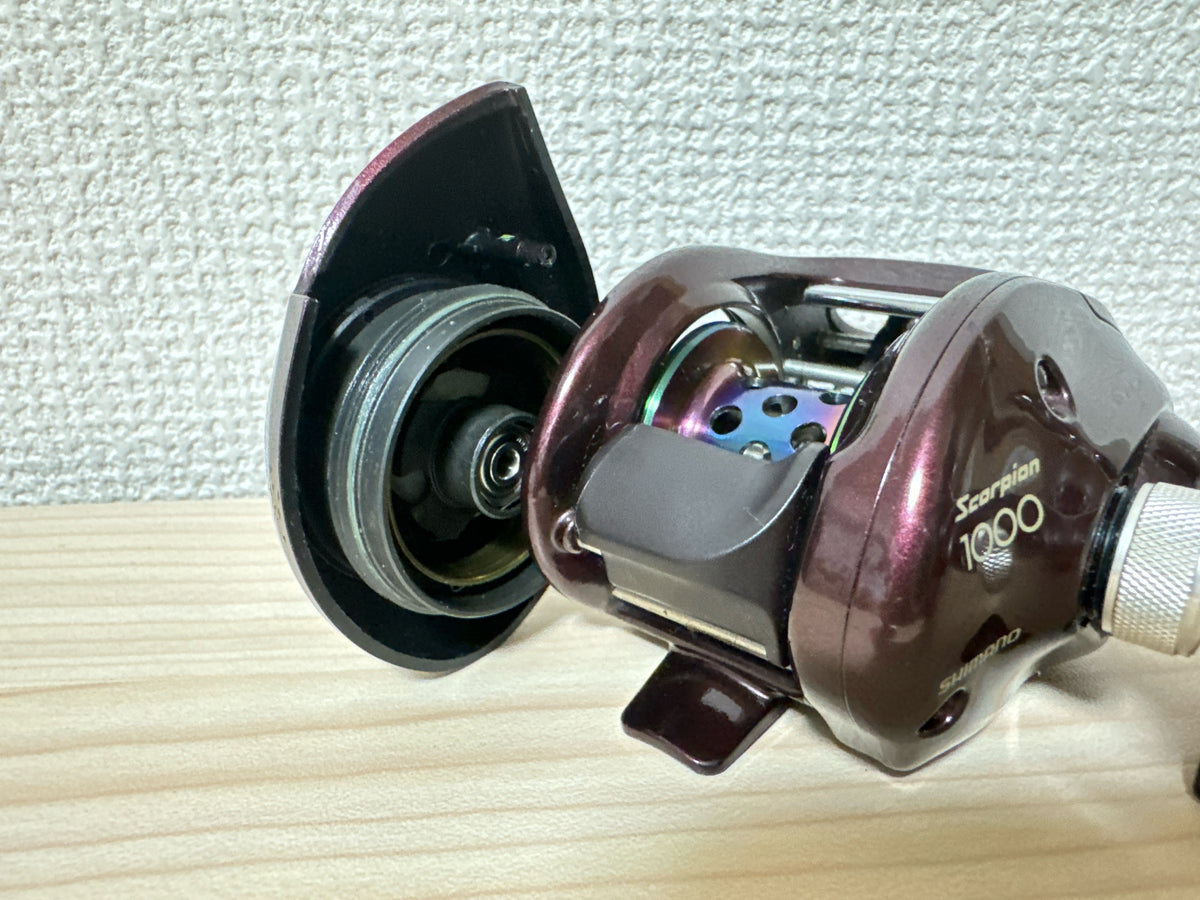 [美品]SHIMANO Scorpion 1000 Shimano 10 Scorpion XT 1000 Right Handed Bait Casting Reel No Box