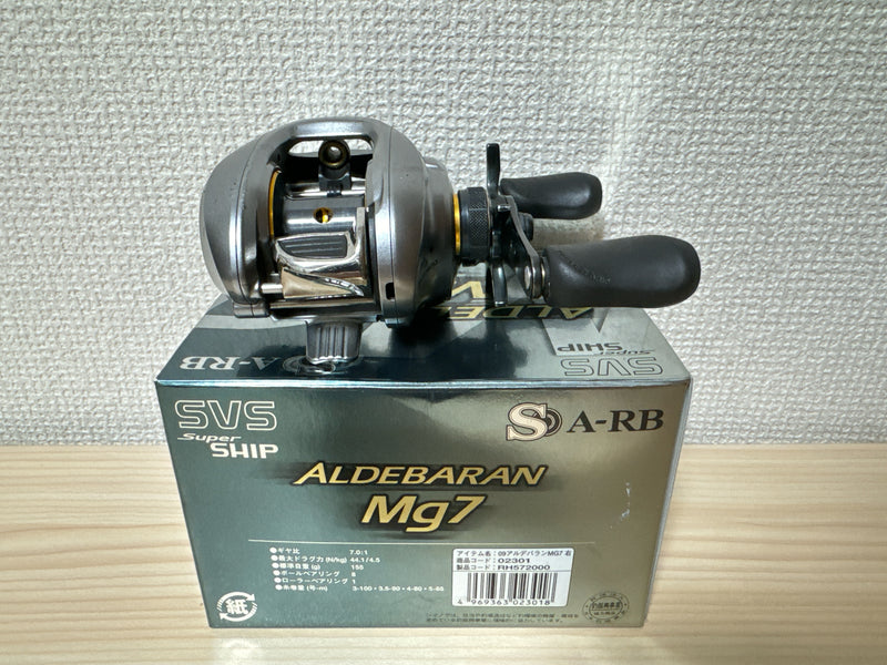 Shimano Baitcasting Reel 09 ALDEBARAN Mg7 Right Gear Ratio 7.0:1 Fishing Reel IN BOX