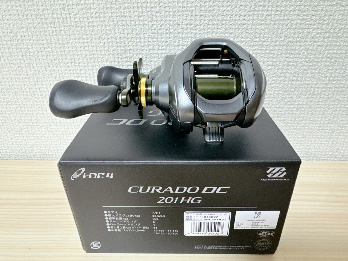 Shimano Baitcasting Reel 22 CURADO DC 201HG Left Gear Ratio 7.4:1 Fish