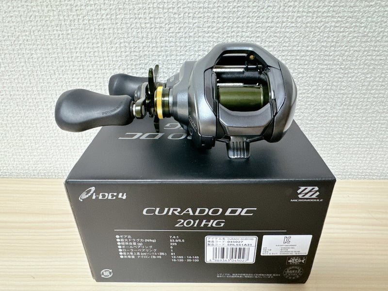 Shimano Baitcasting Reel 22 CURADO DC 201HG Left Gear Ratio 7.4:1 Fish Shimano Baitcasting Reel 22 CURADO DC 201HG Left Gear Ratio 7.4:1 Fish