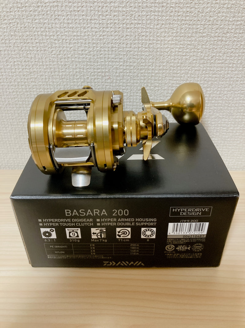 Daiwa Baitcasting Reel 21 Basara 200 Right Gear Ratio 6.3:1 Fishing Reel IN BOX