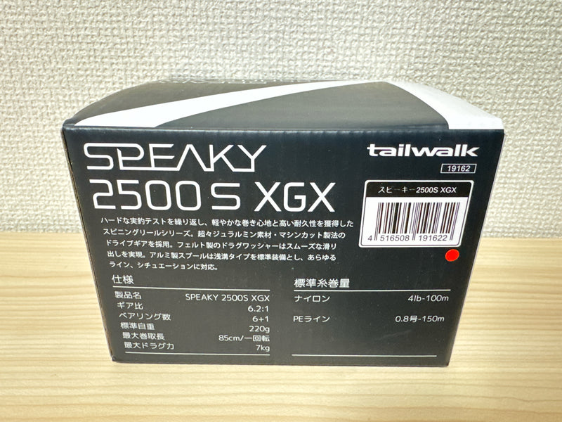 Tailwalk Spinning Reel SPEAKY 2500S XGX 6.2:1 Fishing Reel IN BOX