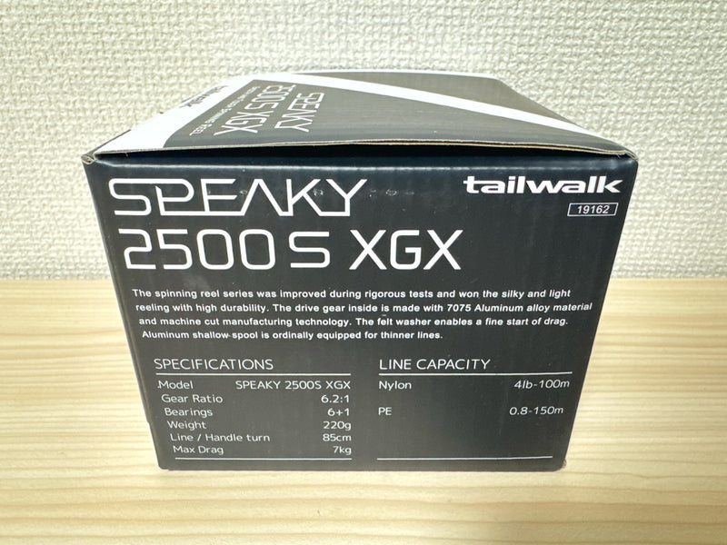 Tailwalk Spinning Reel SPEAKY 2500S XGX 6.2:1 Fishing Reel IN BOX
