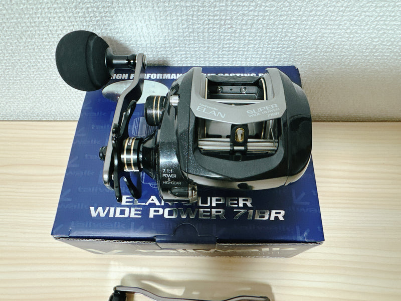 Tailwalk ELAN SUPERWIDEPOWER 71BR Baitcasting Reel JIGGING From Japan