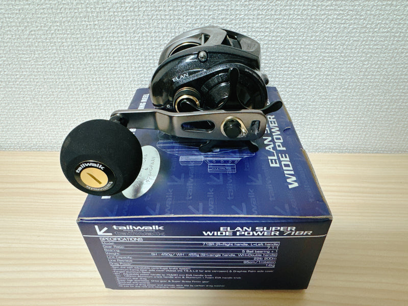 Tailwalk ELAN SUPERWIDEPOWER 71BR Baitcasting Reel JIGGING From Japan