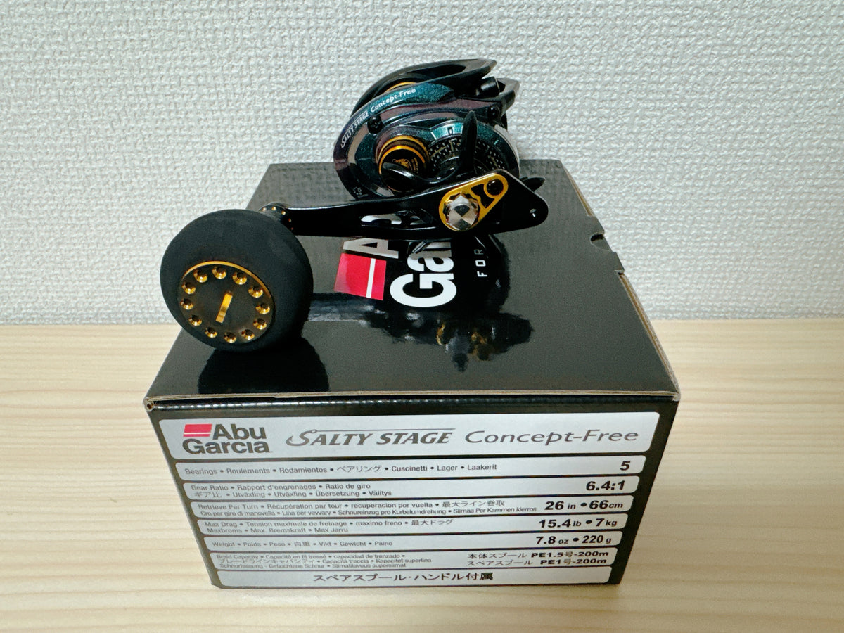 Abu Garcia Baitcasting Reel SALTY STAGE CONCEPT-FREE Right 6.4:1 Fishi
