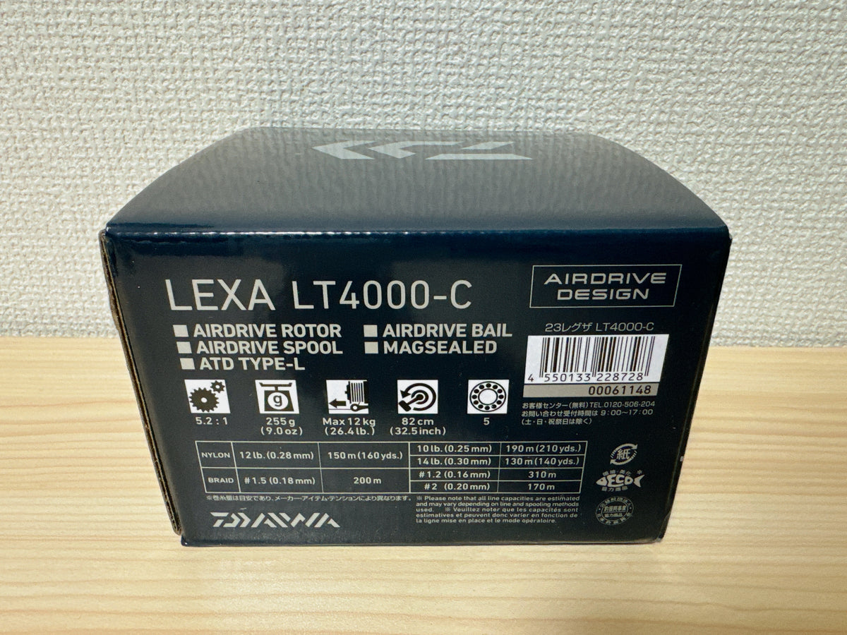 Daiwa Spinning Reel 23 LEXA LT4000-C Gear Ratio 5.2:1 Fishing Reel IN