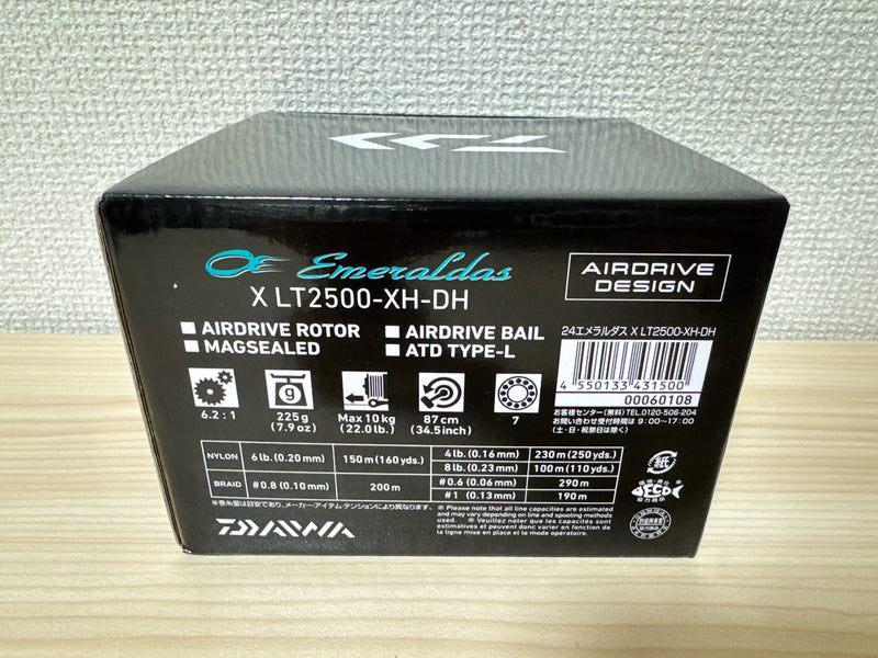 Daiwa Spinning Reel 24 Emeraldas X LT2500-XH-DH 6.2:1 Fishing Reel IN BOX