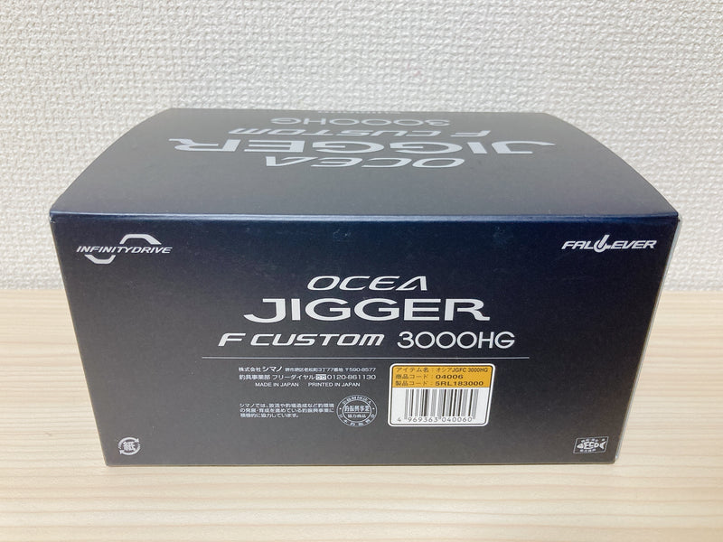 Shimano Baitcasting Reel 19 OCEA JIGGER F CUSTOM 3000HG Right 6.2:1 IN BOX