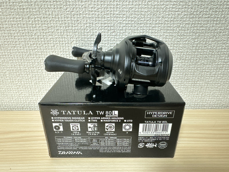 Daiwa Baitcasting Reel 22 TATULA TW 80L Left Gear Ratio 6.3 Fishing NEW IN BOX