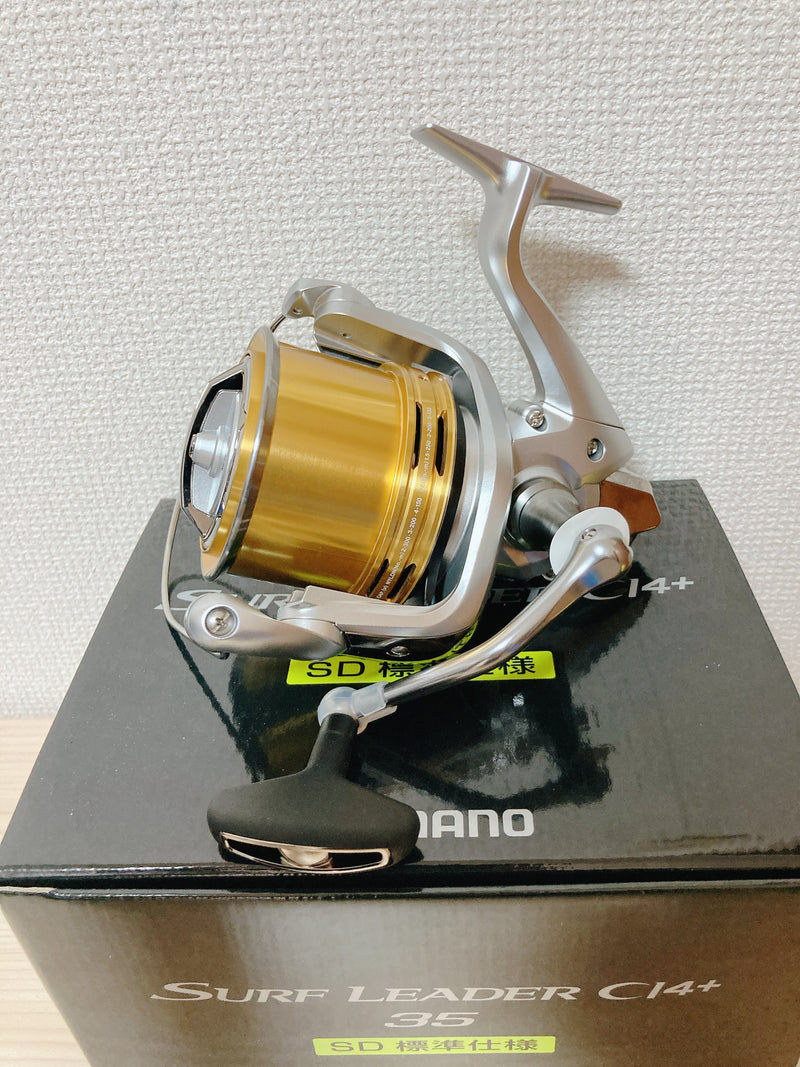 Shimano Spinning Reel 18 SURF LEADER CI4+ SD35 for Throwing Fishing 3.5:1 IN BOX