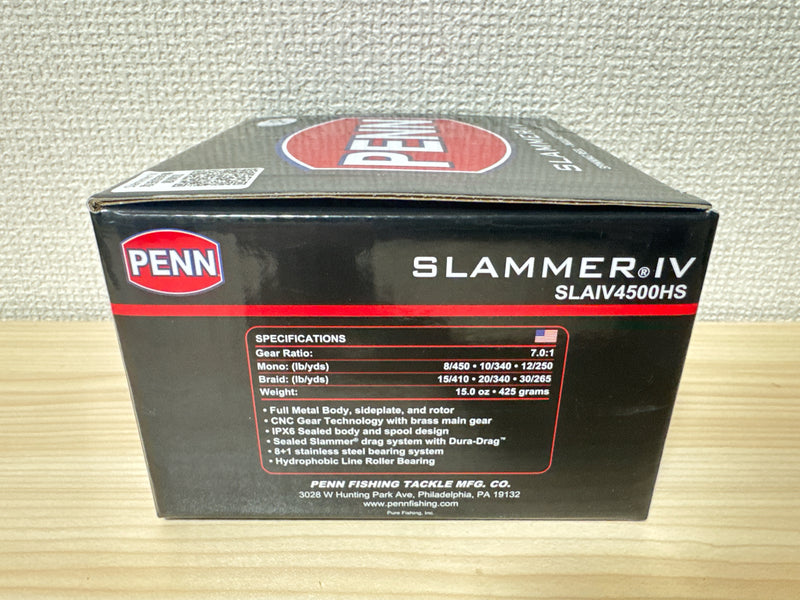 PENN International Spinning Reel SLAMMER IV 4500HS Gear Ratio 7.0:1 IN BOX