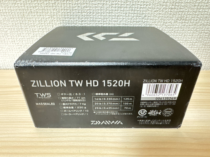 DAIWA Baitcasting Reel 18 Zillion TW HD 1520H Right Gear Ratio 6.3 IN BOX