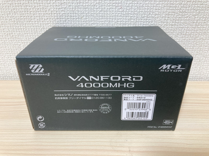 Shimano Spinning Reel 20 VANFORD 4000MHG Gear Ratio 5.8:1 Fsihing Reel IN BOX