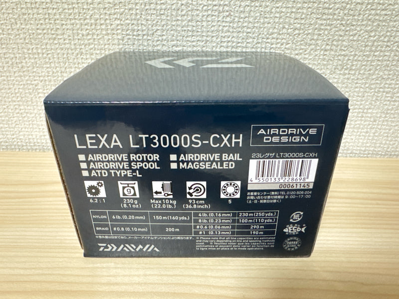 Daiwa Spinning Reel 23 LEXA LT3000S-CXH Gear Ratio 6.2:1 Fishing Reel IN BOX