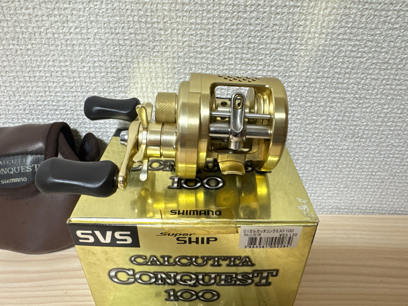 Shimano Baitcasting Reel 01 CALCUTTA CONQUEST 100 Right RH442100 Fishing IN BOX