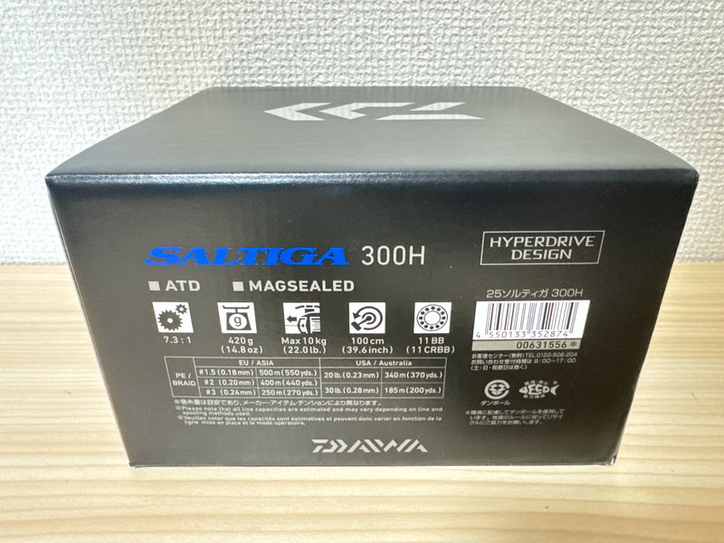 Daiwa Baitcasting Reel 25 SALTIGA 300H Right 7.3:1 Fishing Reel IN BOX