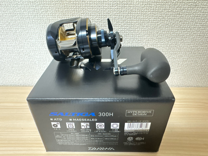 Daiwa Baitcasting Reel 25 SALTIGA 300H Right 7.3:1 Fishing Reel IN BOX