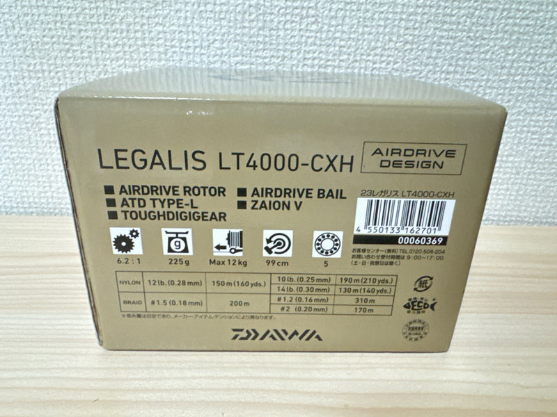 Daiwa Spinning Reel 23 LEGALIS LT4000-CXH Gear Ratio 6.2:1 Fishing Reel IN BOX