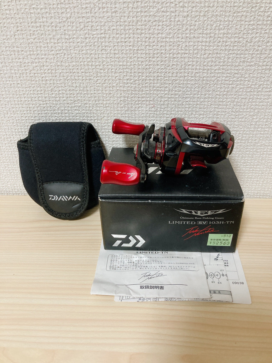 Daiwa Baitcasting Reel 14 STEEZ LTD SV 103H-TN Toshi Namiki Right Gear  Ratio 6.3