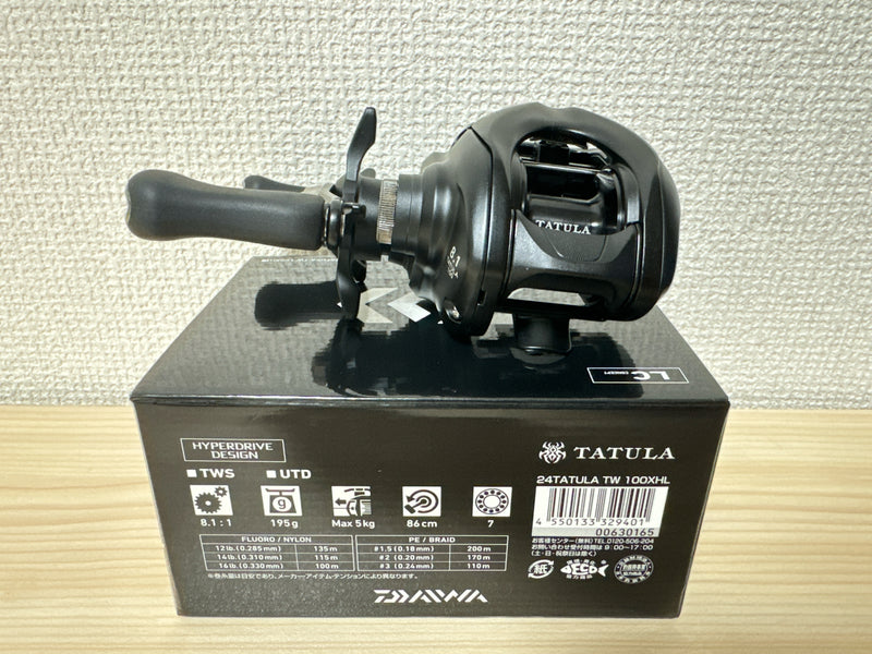 Daiwa Baitcasting Reel 24 TATULA TW 100XHL Left 8.1:1 Fishing Reel IN BOX