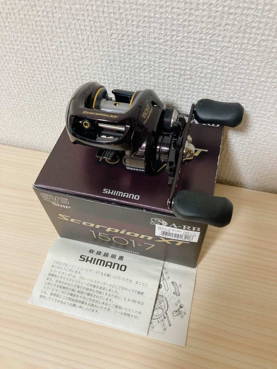 Shimano Baitcasting Reel 09 Scorpion XT 1501-7 Left Gear Ratio 7.0:1 I