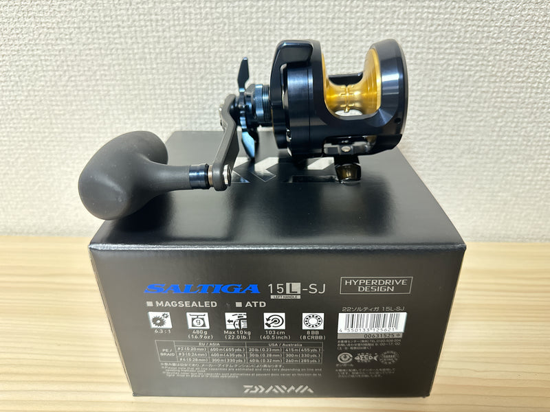 Daiwa Baitcasting Reel 22 SALTIGA 15L-SJ for Jigging Left Gear Ratio 6.3:1