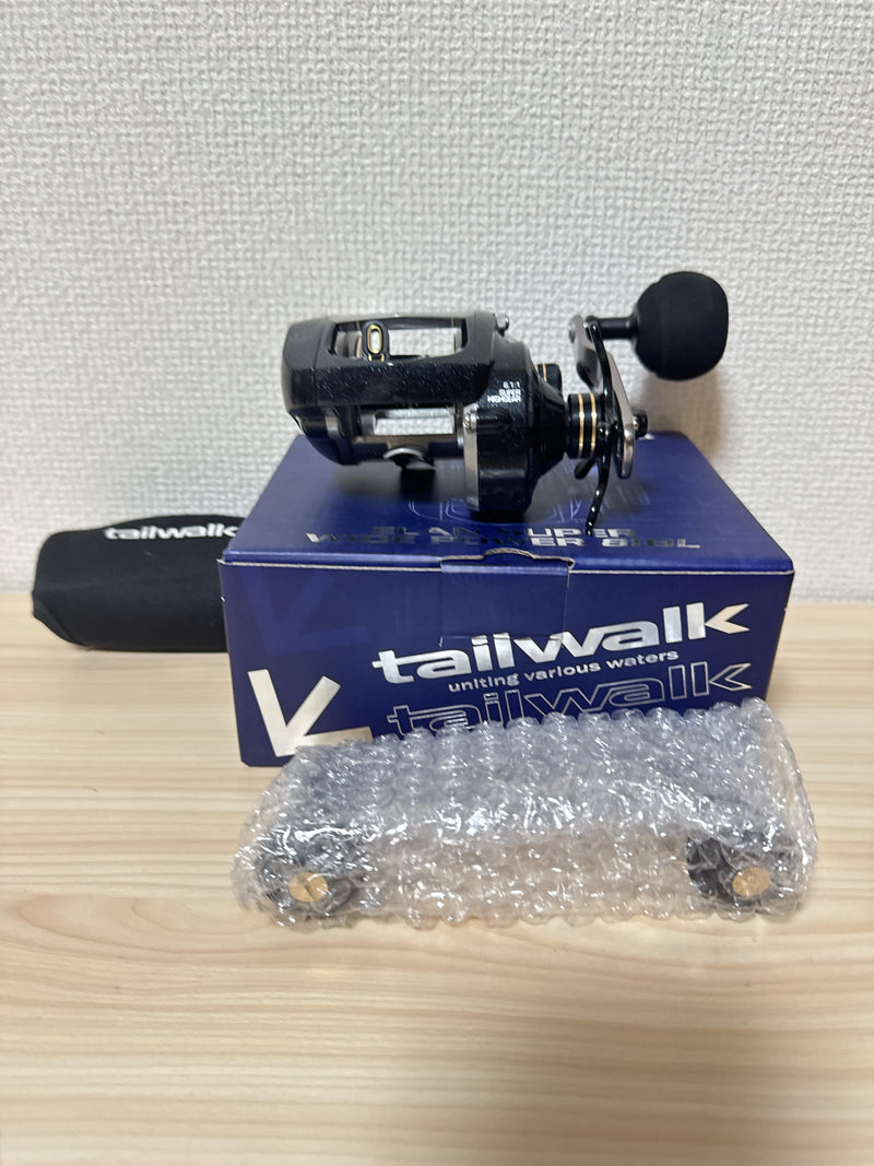 elan fishing reel Tailwalk Baitcasting Reel ELAN SUPER WIDE POWER 81BL Left 8.1:1 Fishing IN BOX