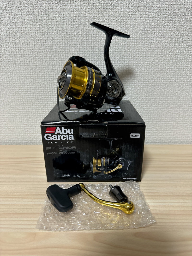 Abu Garcia Spinning reel Superior 3000SH Fishing T shape Black bass sea bass