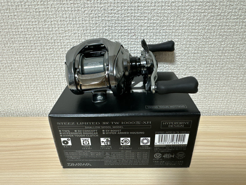 Daiwa Baitcasting Reel 22 STEEZ LIMITED SV TW 1000S-XH 8.5:1 Right IN BOX