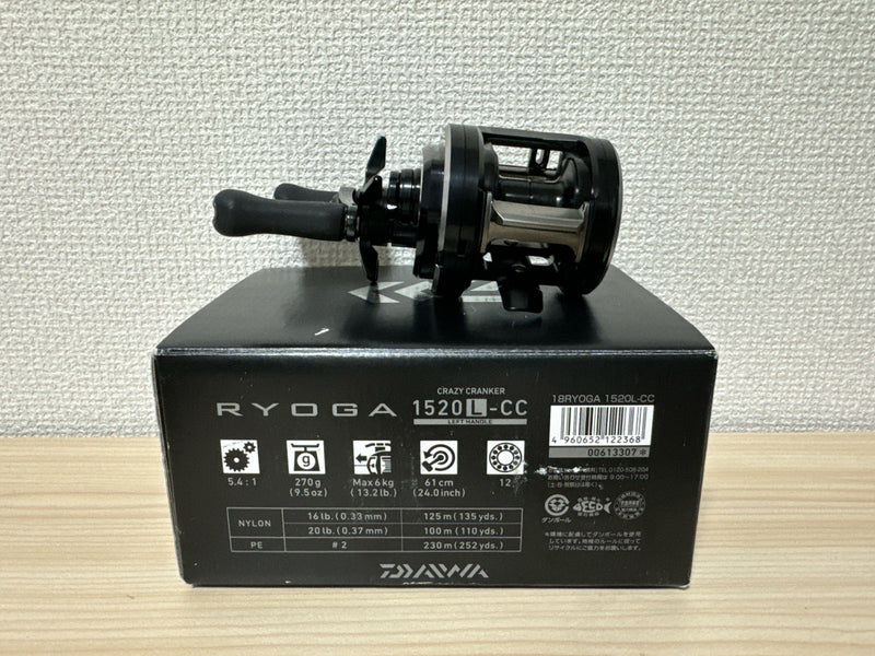 Daiwa Baitcasting Reel 18 RYOGA 1520L-CC Left 5.4:1 Fishing Reel IN BOX