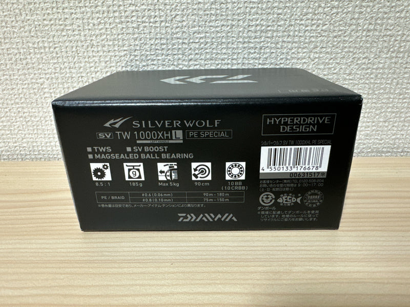 Daiwa Baitcasting Reel 22 Silver Wolf SV TW 1000XHL PE Special Left 8.5:1 IN BOX