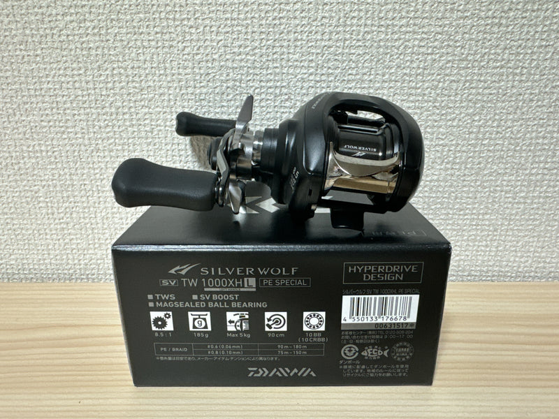 Daiwa Baitcasting Reel 22 Silver Wolf SV TW 1000XHL PE Special Left 8.5:1 IN BOX