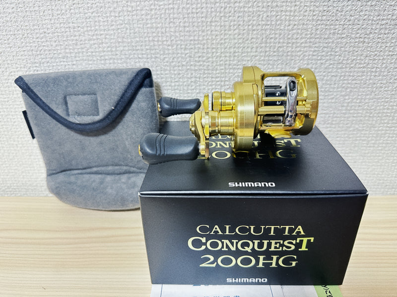 Shimano Baitcasting Reel 15 CALCUTTA CONQUEST 200HG Right Gear Ratio 6.2 IN BOX