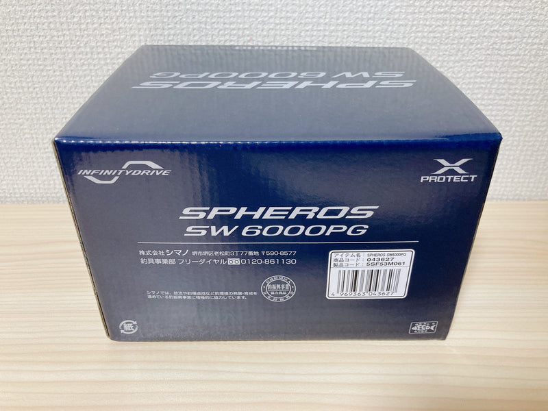 Shimano Spinning Reel 21 SPHEROS SW 6000PG Gear Ratio 4.6:1 Fishing Reel IN BOX