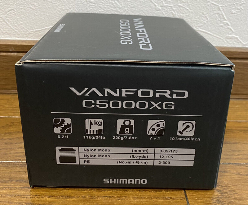 Shimano Spinning Reel 20 VANFORD C5000XG Gear Ratio 6.2:1 Fishing Reel  IN BOX