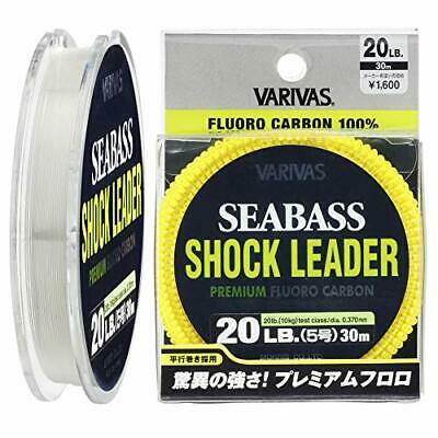 VARIVAS Seabass Shock Leader Fluorocarbon Line 30m 20lb From Japan