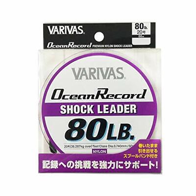 VARIVAS Ocean Record Shock Leader Nylon Line 50m #20 80lb From Japan