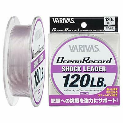 VARIVAS Ocean Record Shock Leader Nylon Line 50m #30 120lb From Japan