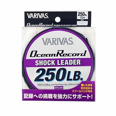 VARIVAS Ocean Record Shock Leader Nylon Line 50m #70 250lb From Japan