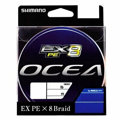 Shimano OCEA EX8 PE Braid #6.0 99lb 400m Multicolor PL-O88L From Japan