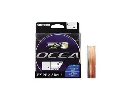 Shimano OCEA EX8 PE Braid #5.0 84lb 400m Multicolor PL-O88L From Japan