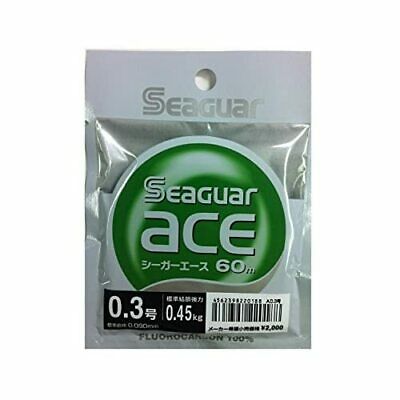 KUREHA Seaguar Ace Fluorocarbon Line 60m #0.3 0.45kg 1lb Fishing Line