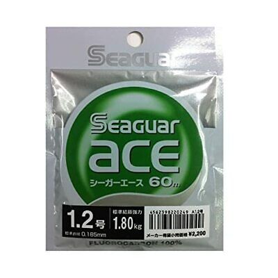 KUREHA Seaguar Ace Fluorocarbon Line 60m #1.2 1.80kg 4.0lb Fishing Line