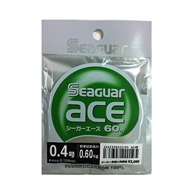 KUREHA Seaguar Ace Fluorocarbon Line 60m #0.6 0.95kg 2.1lb Fishing Line